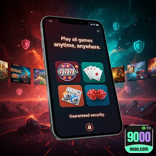 Mobile casino gaming experience with promotional offers - 9000